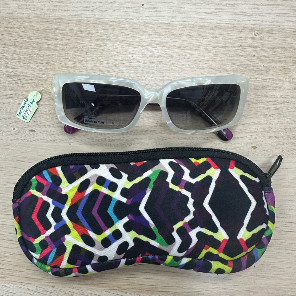 Jonathan Cafe Black and White and Purple Sunglasses Style